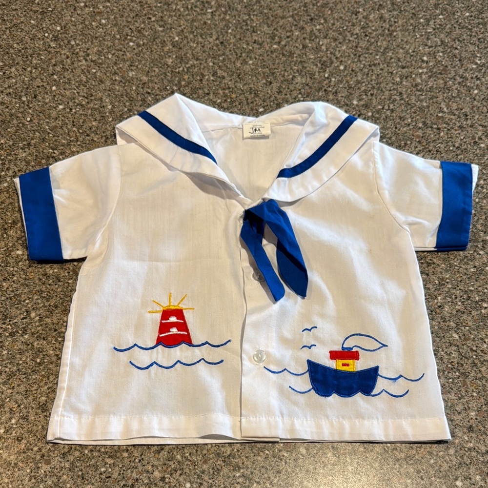 Vintage cuties by judy nautical sailor shirt